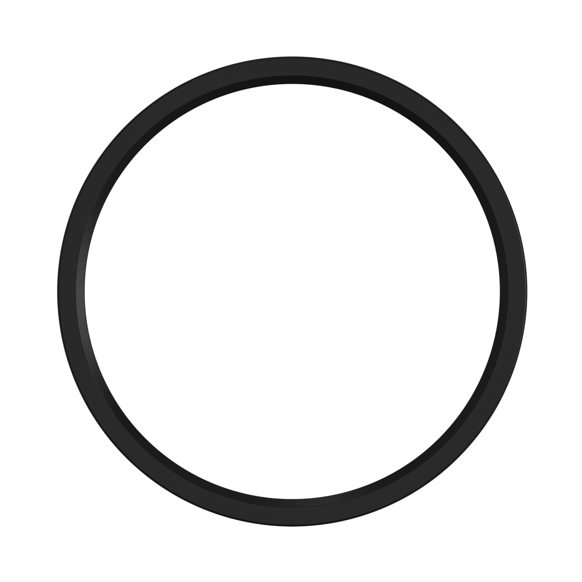 Luxrite LR23542 7" Slim Surface Mount Trim Black