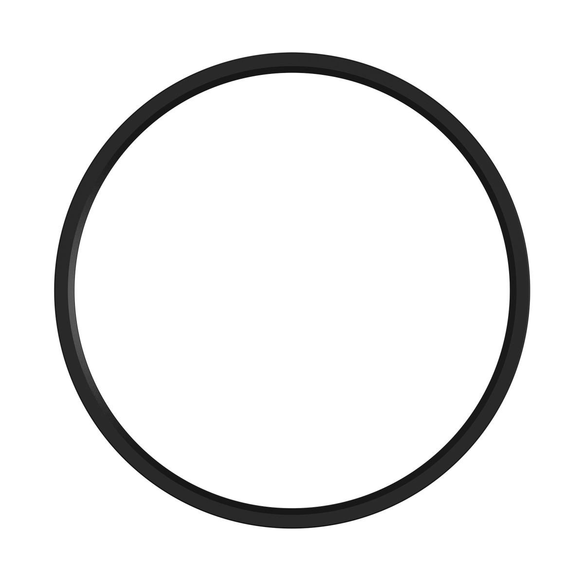 Luxrite LR23546 12" Slim Surface Mount Trim Black