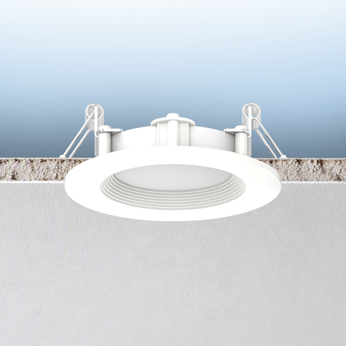Luxrite LR23730 6W 3" Mini Panel Round 5CCT Baffled Canless Wafer Spotlight