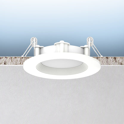 Luxrite LR23730 6W 3" Mini Panel Round 5CCT Baffled Canless Wafer Spotlight