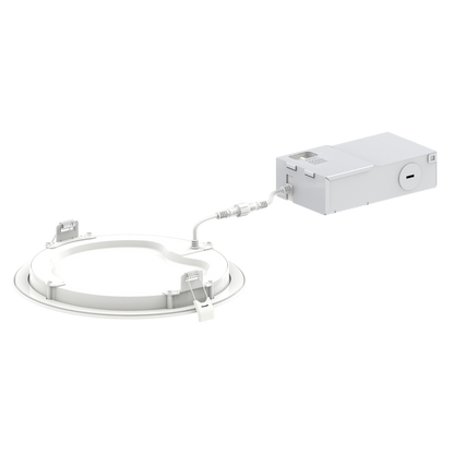 Luxrite LR23733 23W 8" Mini Panel Round 5CCT Baffled Canless Wafer Spotlight
