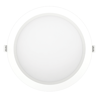 Luxrite LR23733 23W 8" Mini Panel Round 5CCT Baffled Canless Wafer Spotlight