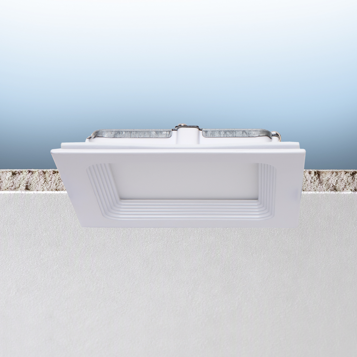 Luxrite LR23738 3" Mini Panel Square 5CCT High Output - Step Baffled Trim