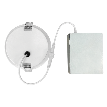 Luxrite LR23742 12W 4" Mini Panel Round 5CCT HO Gimbal Canless Wafer Spotlight