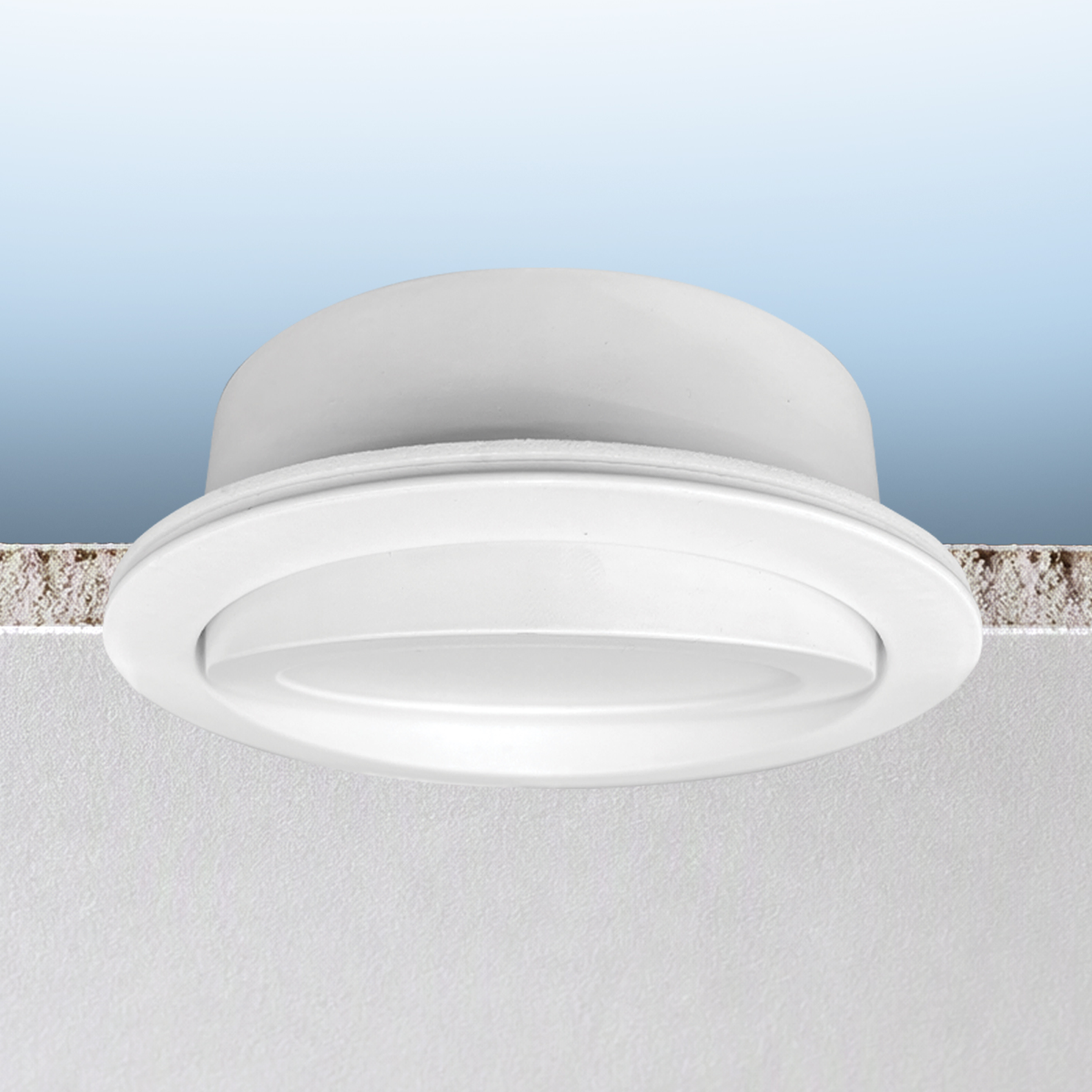 Luxrite LR23742 12W 4" Mini Panel Round 5CCT HO Gimbal Canless Wafer Spotlight