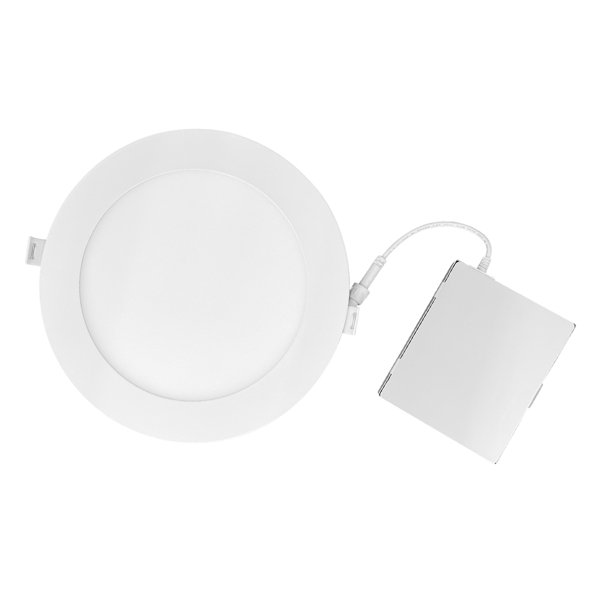 Luxrite LR23745 15W 6" Mini Panel Round 5CCT High Output Smooth Canless Wafer Spotlight