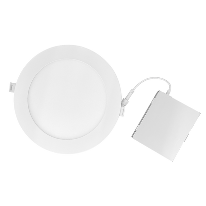 Luxrite LR23745 15W 6" Mini Panel Round 5CCT High Output Smooth Canless Wafer Spotlight