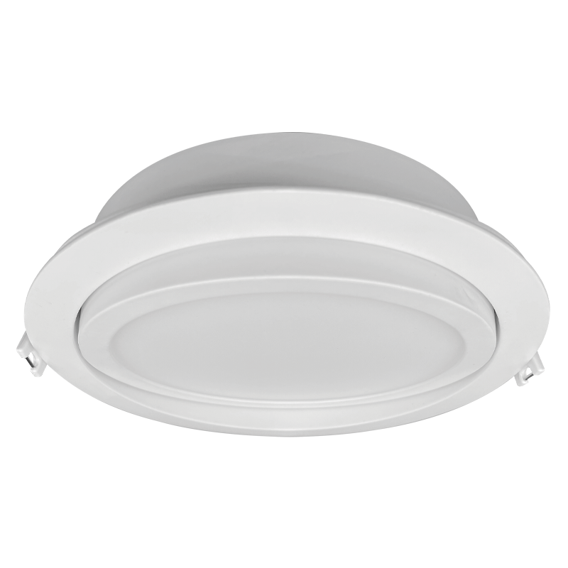 Luxrite LR23746 15W 6" Mini Panel Round 5CCT HO Gimbal Canless Wafer Spotlight