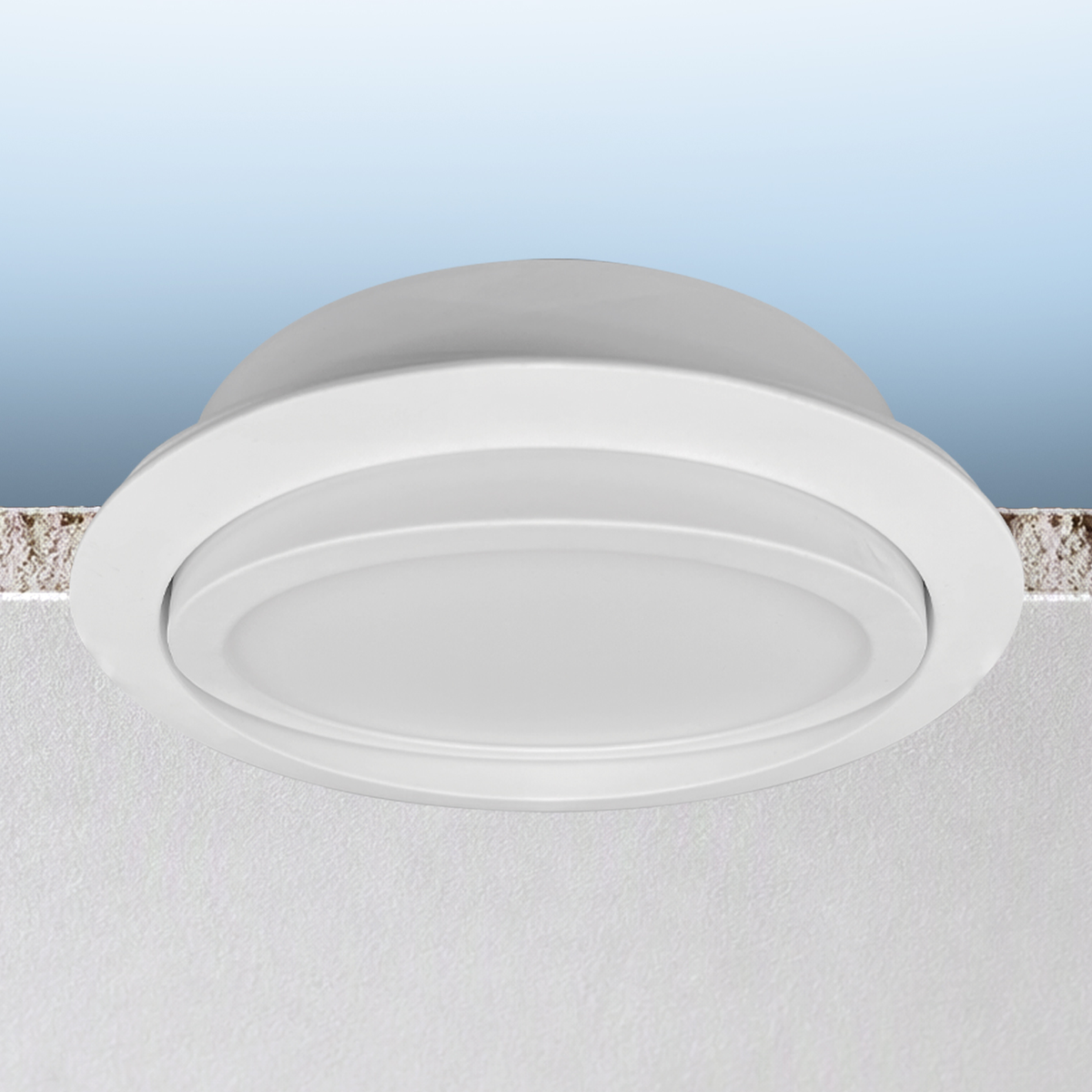 Luxrite LR23746 15W 6" Mini Panel Round 5CCT HO Gimbal Canless Wafer Spotlight