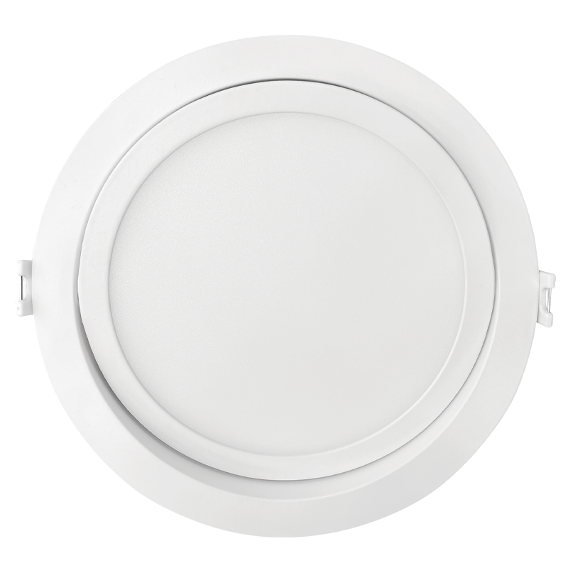 Luxrite LR23746 15W 6" Mini Panel Round 5CCT HO Gimbal Canless Wafer Spotlight
