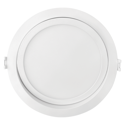 Luxrite LR23746 15W 6" Mini Panel Round 5CCT HO Gimbal Canless Wafer Spotlight