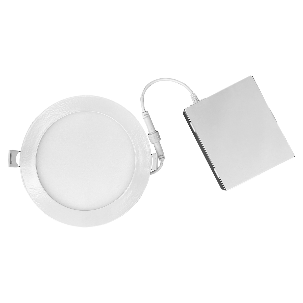 Luxrite LR23749 12W 5" Mini Panel Round 5CCT Smooth Canless Wafer Spotlight