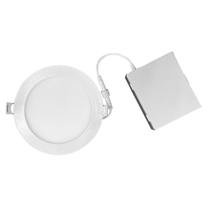 Luxrite LR23749 12W 5" Mini Panel Round 5CCT Smooth Canless Wafer Spotlight