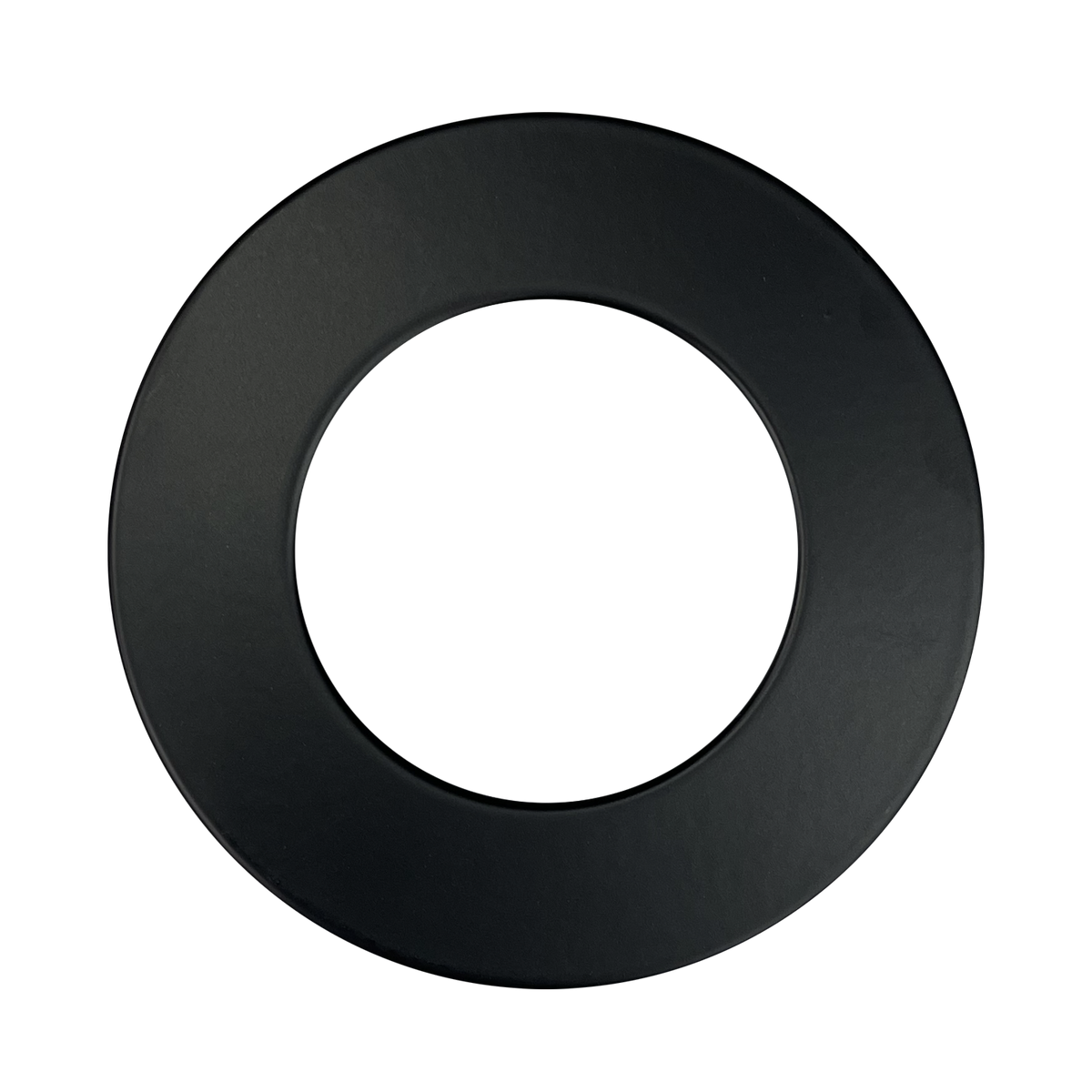 Luxrite LR23770 4" Mini Panel Round Trim Black for Canless Wafer Spotlight