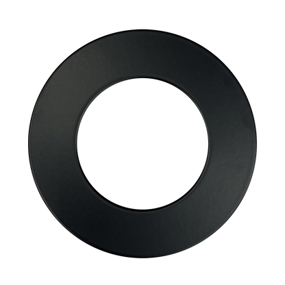 Luxrite LR23770 4" Mini Panel Round Trim Black for Canless Wafer Spotlight