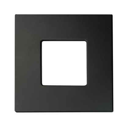 Luxrite LR23773 4" Mini Panel Square Trim Black for Canless Wafer Spotlight