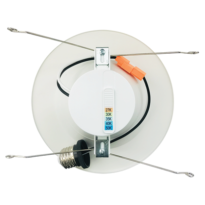 Luxrite LR23798 17W 5-6" Downlight Retrofit Round Baffled - 5CCT Selectable High Output