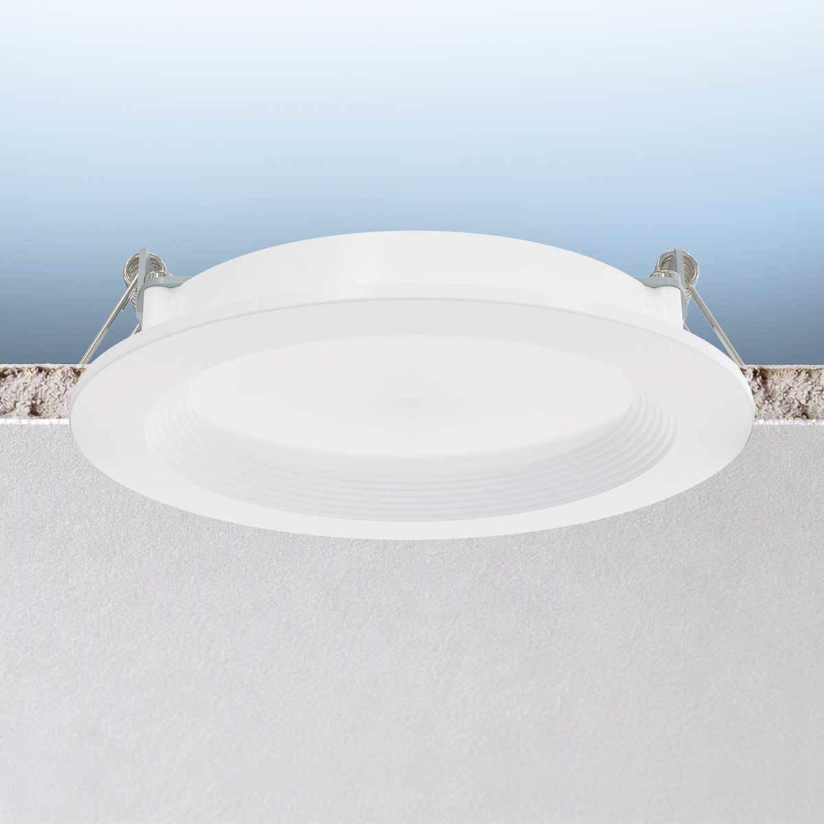 Luxrite LR23902 4" Recessed Mini Panel Canless Spotlight - 5CCT & 3 Wattage Selectable - Universal Voltage