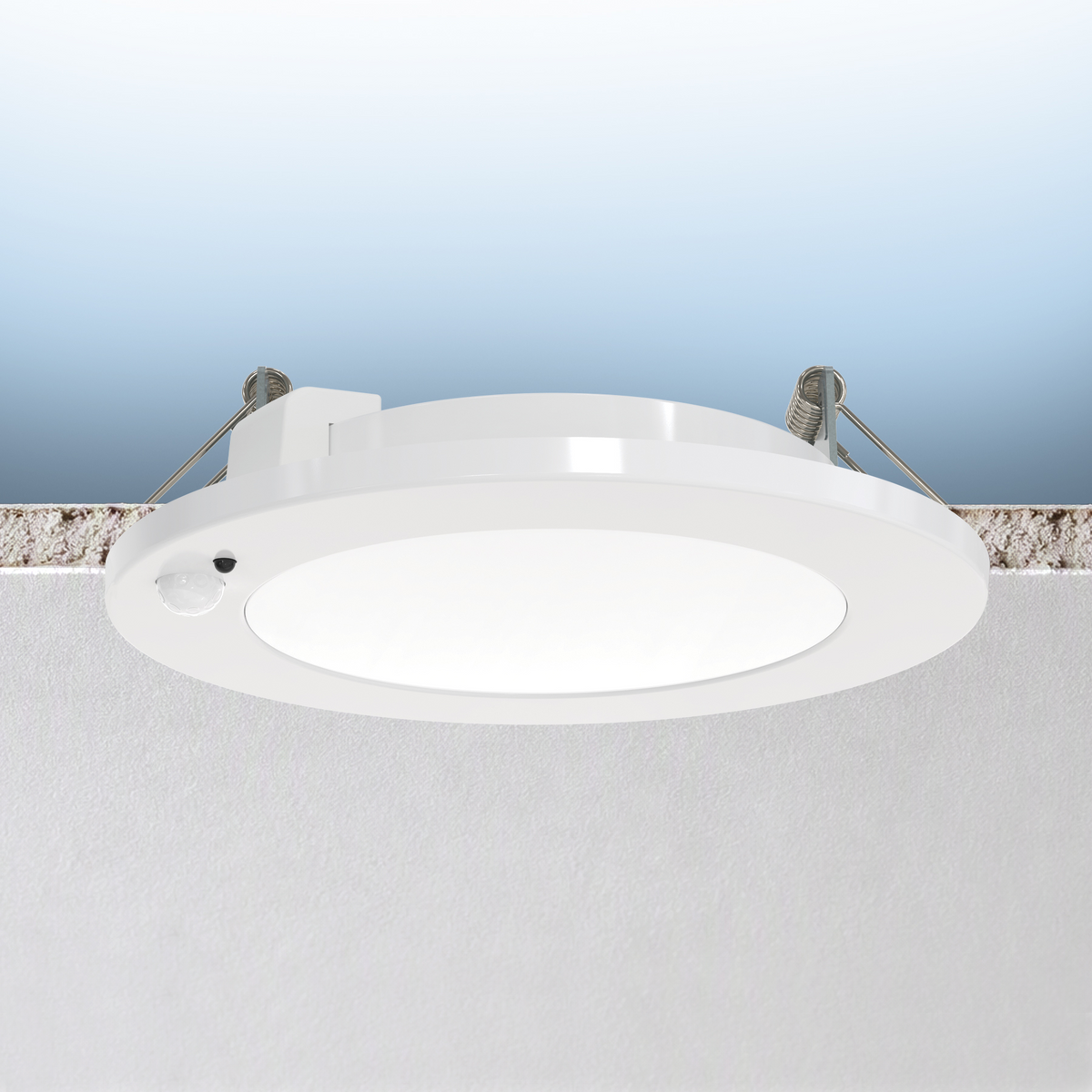 Luxrite LR23911 4" Recessed Mini Panel Canless Spotlight - 5CCT & Adjustable PIR Sensor - Universal Voltage