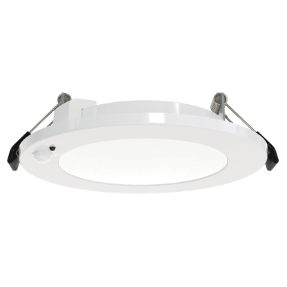 Luxrite LR23912 6" Recessed Mini Panel Canless Spotlight - 5CCT & Adjustable PIR Sensor - Universal Voltage