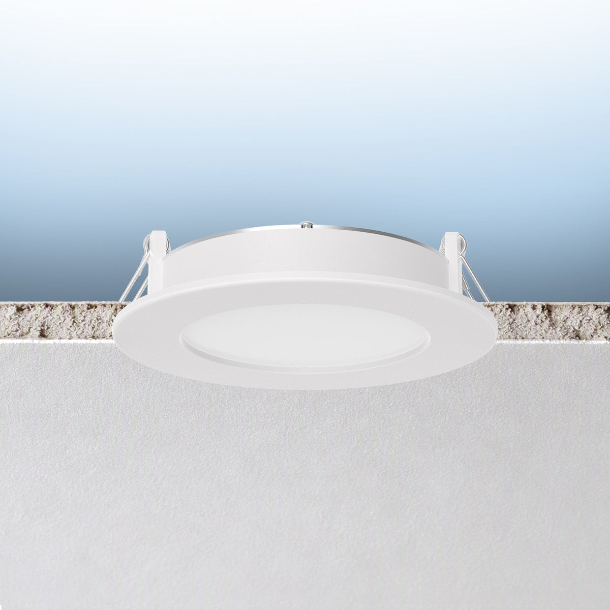 Luxrite LR23921 11W 4" Eco Backlit Mini Panel Canless Spotlight - 5CCT Selectable High Output