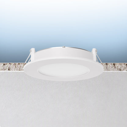 Luxrite LR23921 11W 4" Eco Backlit Mini Panel Canless Spotlight - 5CCT Selectable High Output