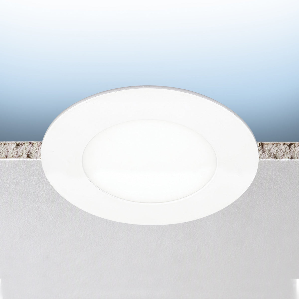 Luxrite LR23931 4" Mini Panel Canless Spotlight - CCT & Wattage Selectable Dual Dimming/universal Voltage - High Output