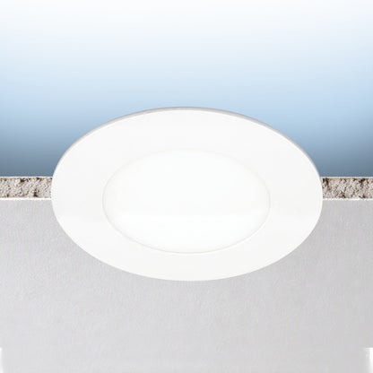 Luxrite LR23931 4" Mini Panel Canless Spotlight - CCT & Wattage Selectable Dual Dimming/universal Voltage - High Output