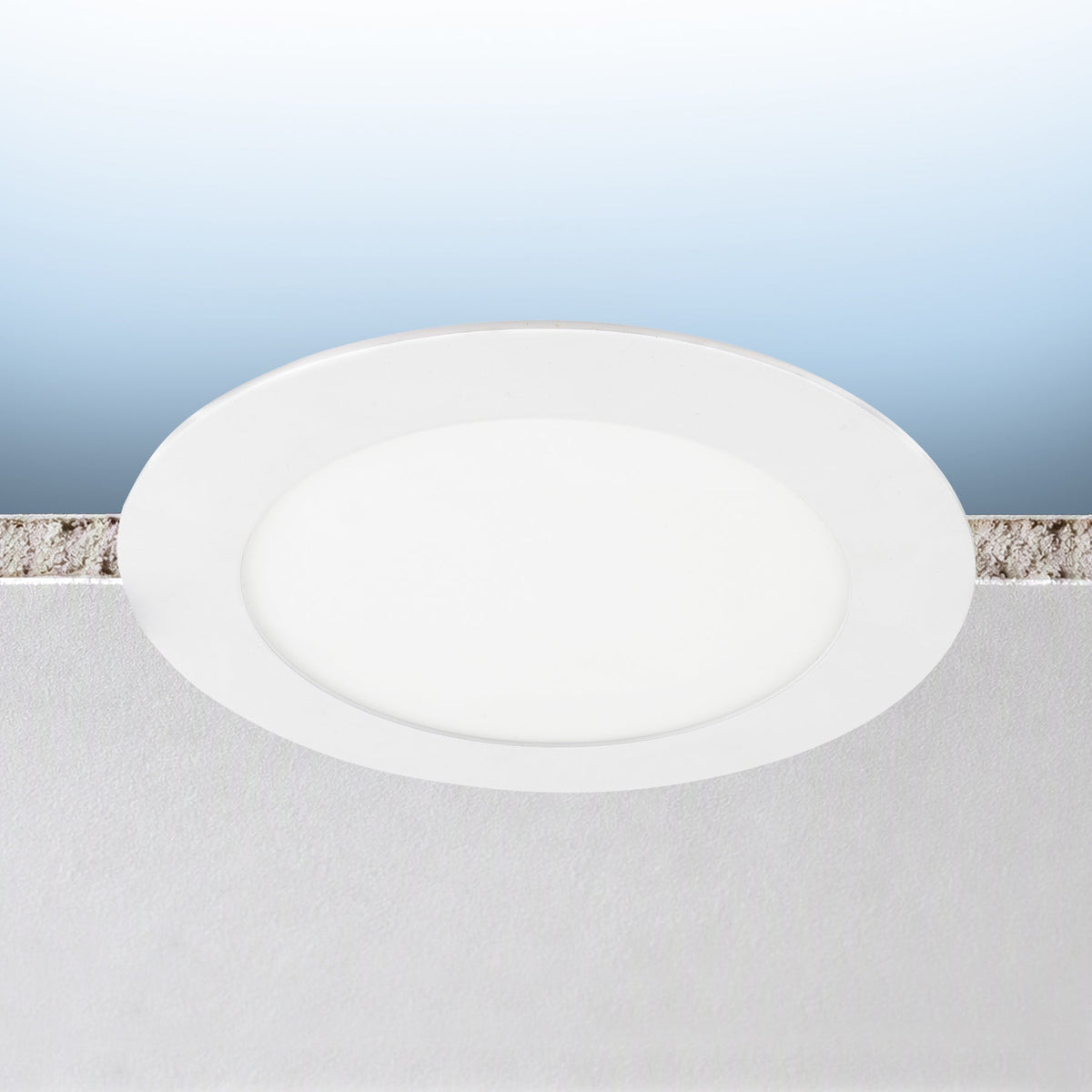 Luxrite LR23932 6" Mini Panel Canless Spotlight - CCT & Wattage Selectable Dual Dimming/universal Voltage - High Output