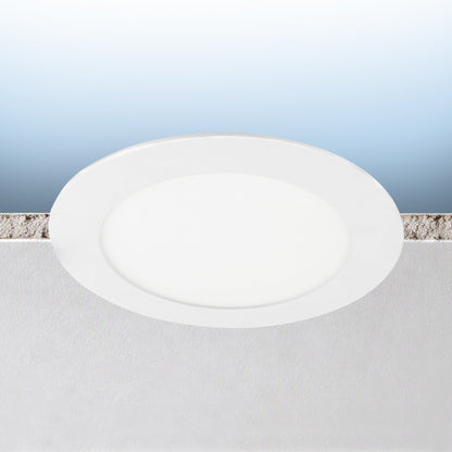 Luxrite LR23932 6" Mini Panel Canless Spotlight - CCT & Wattage Selectable Dual Dimming/universal Voltage - High Output