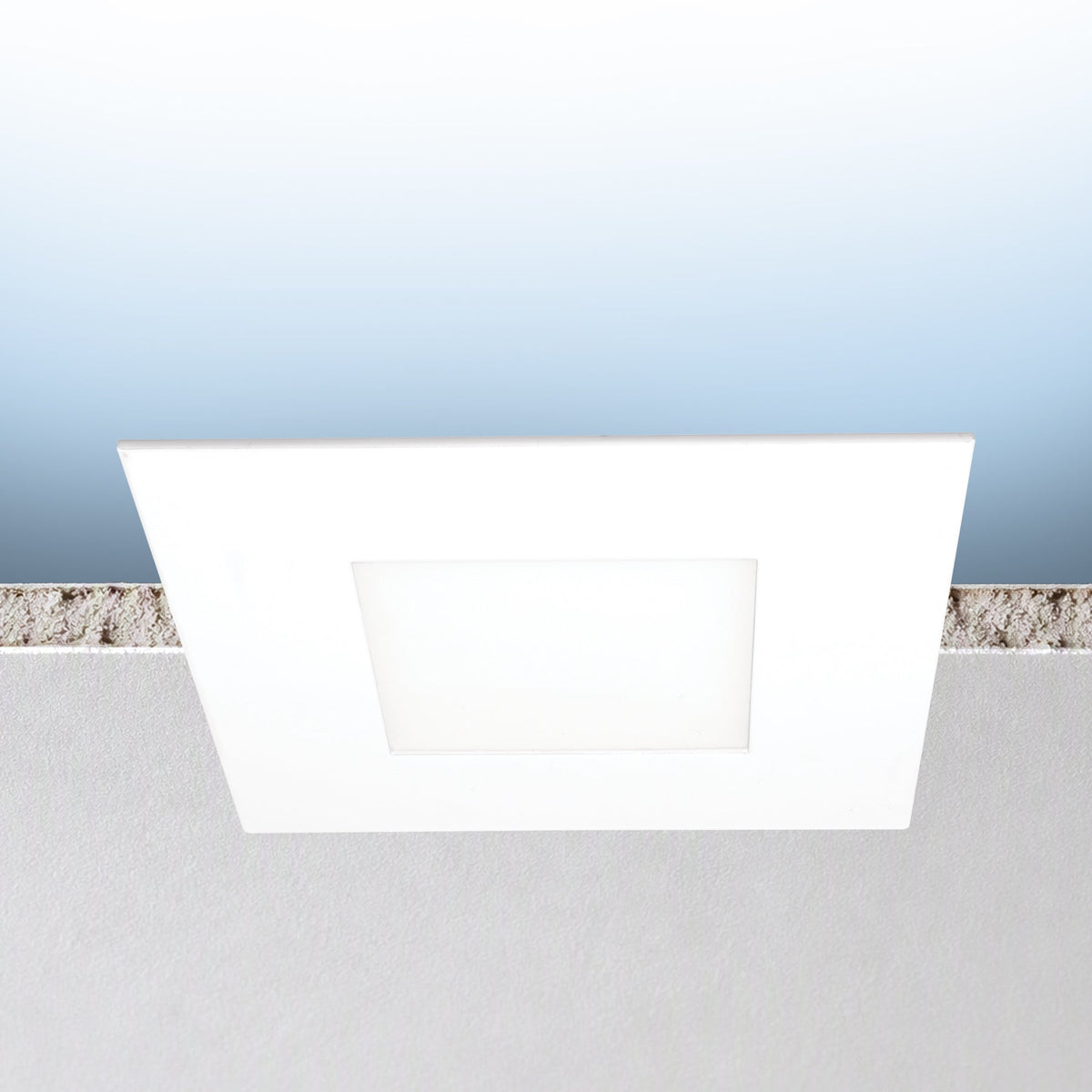 Luxrite LR23933 4" Mini Panel Canless Spotlight - CCT & Wattage Selectable Dual Dimming/universal Voltage - High Output