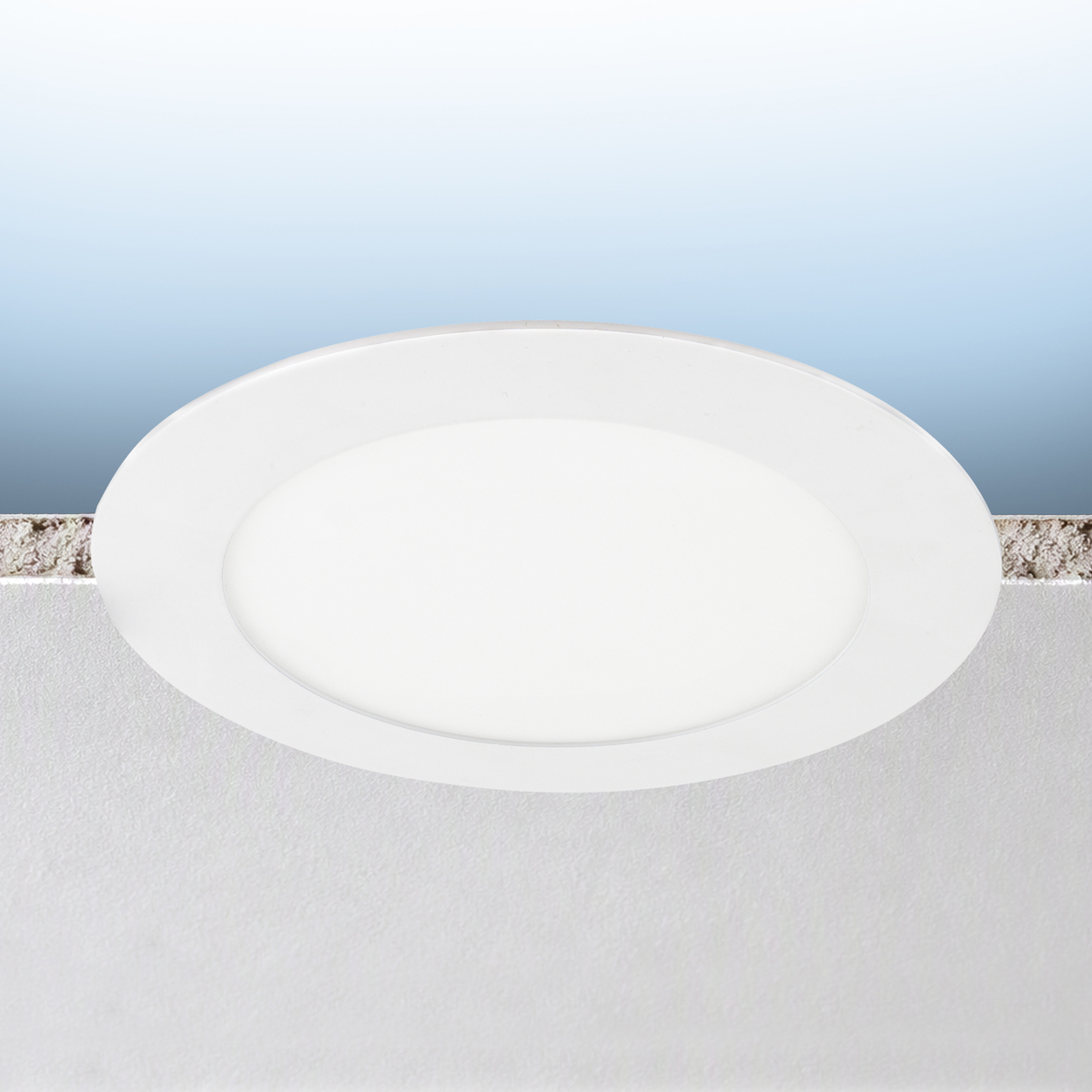 Luxrite LR23935 8" Mini Panel Canless Spotlight - CCT & Wattage Selectable Dual Dimming/universal Voltage - High Output
