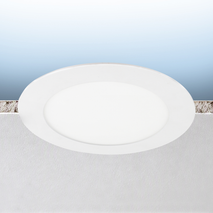 Luxrite LR23935 8" Mini Panel Canless Spotlight - CCT & Wattage Selectable Dual Dimming/universal Voltage - High Output