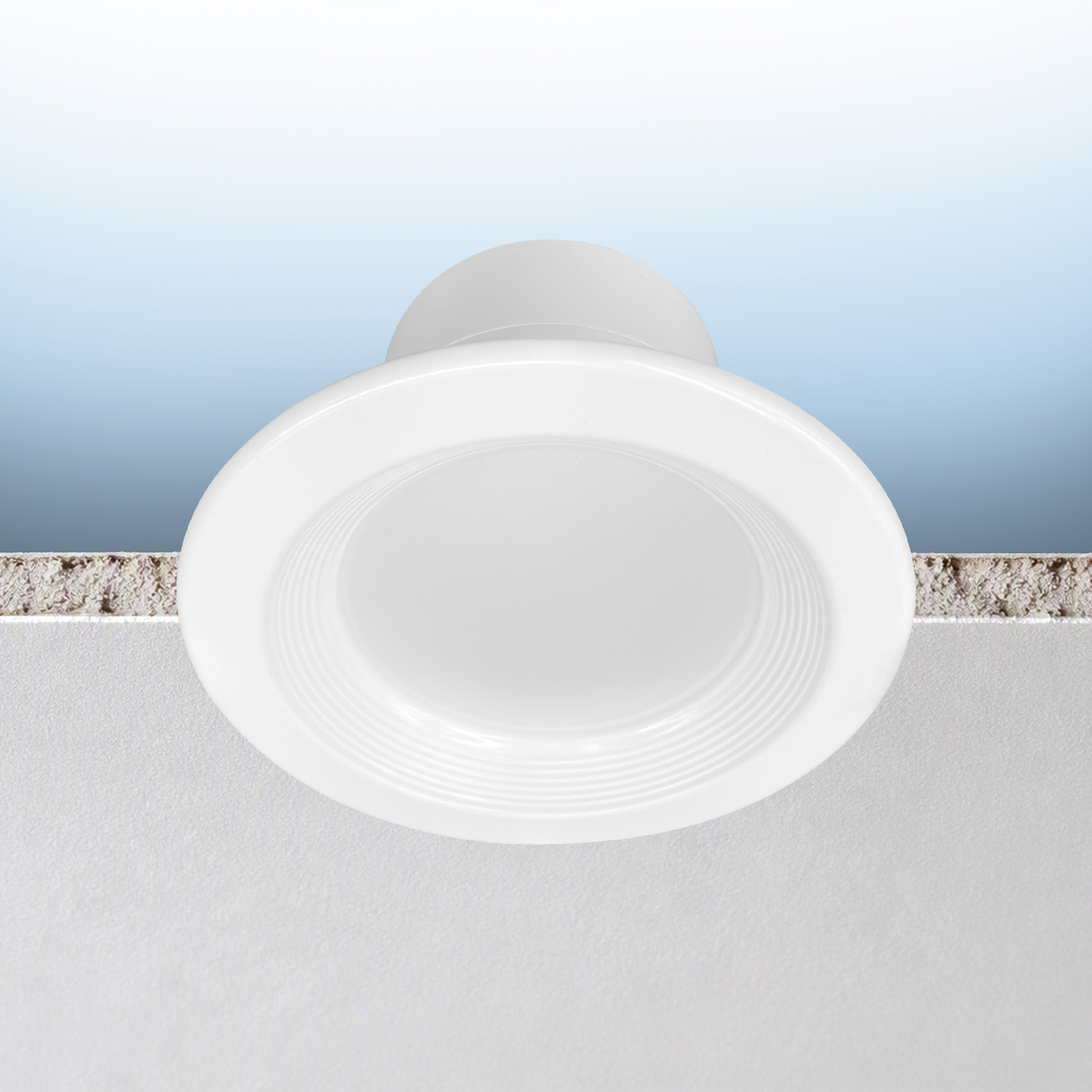 Luxrite LR23975 4" Commercial Downlight , Baffled, CCT & Wattage Selectable, Universal Voltage, Dual Dimming
