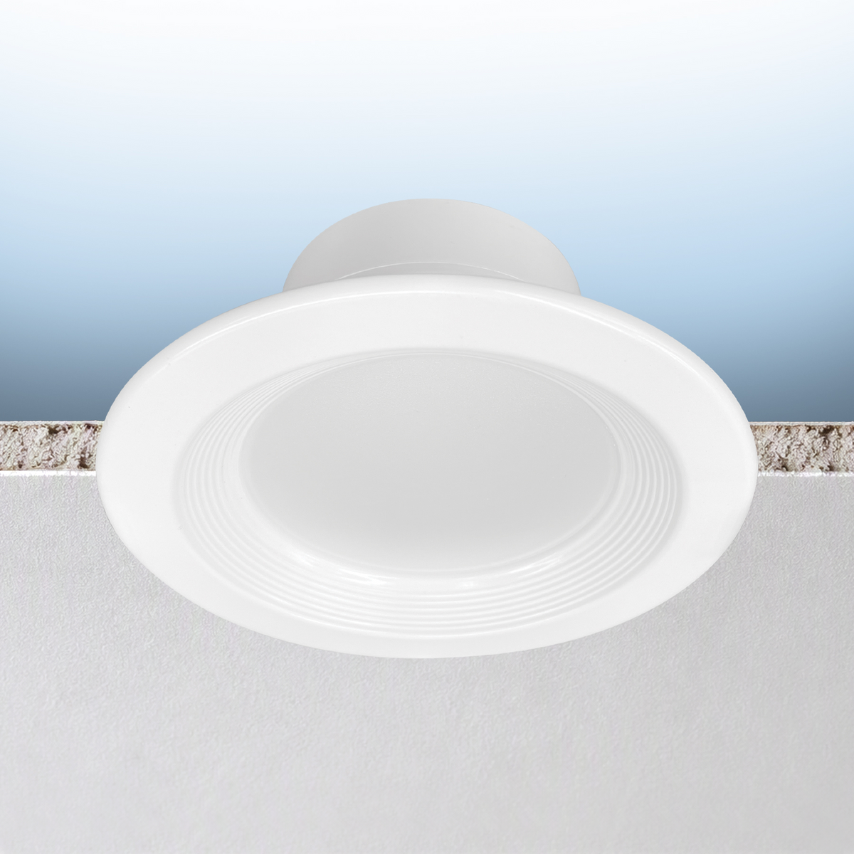Luxrite LR23976 6" Commercial Downlight , Baffled, CCT & Wattage Selectable, Universal Voltage, Dual Dimming