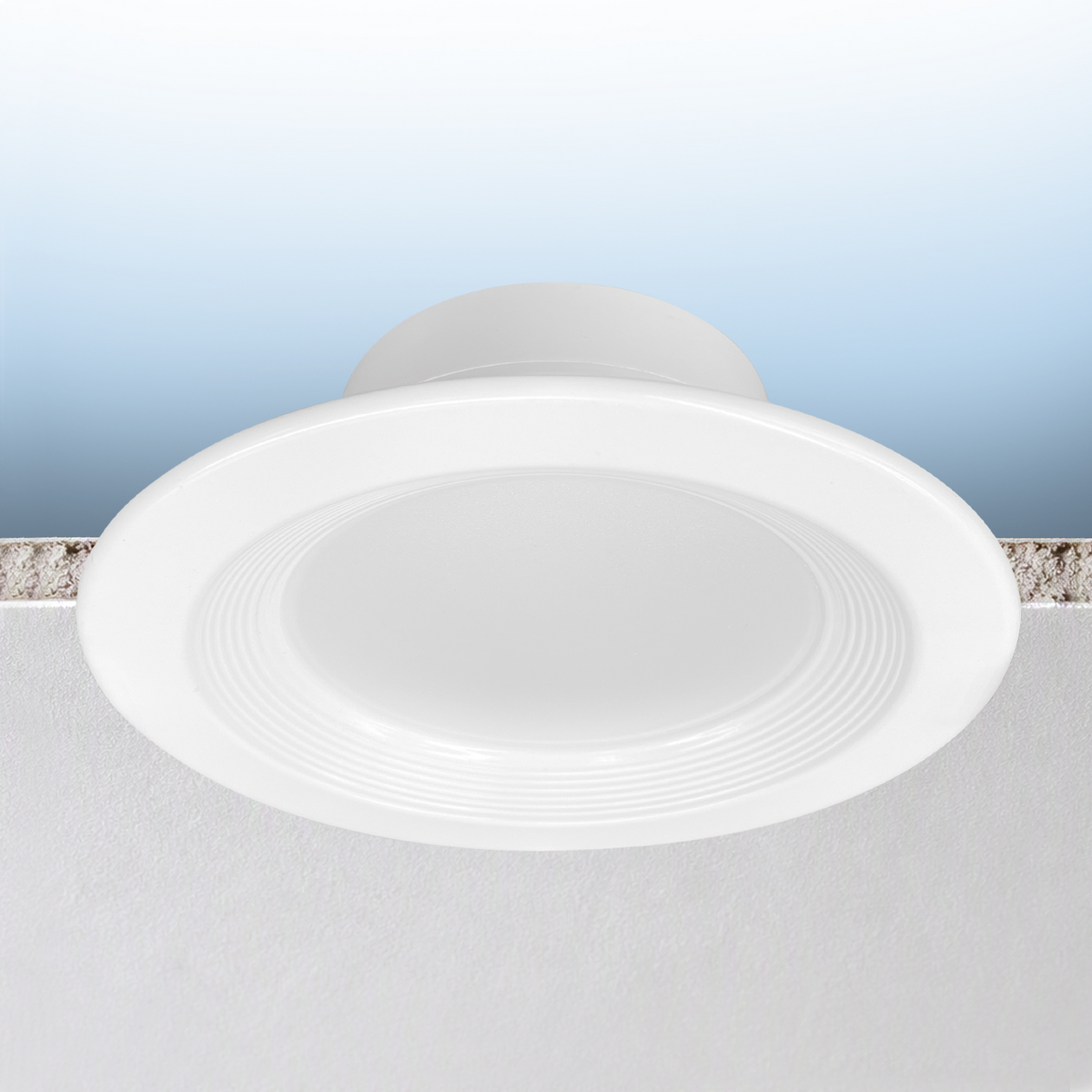 Luxrite LR23977 8" Commercial Downlight , Baffled, CCT & Wattage Selectable, Universal Voltage, Dual Dimming