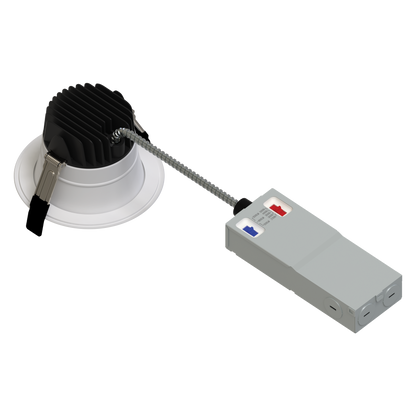 Luxrite LR23980 4" Commercial Downlight 5 CCT & 3 Wattage Selectable - Universal Voltage/dual Dimming High Output