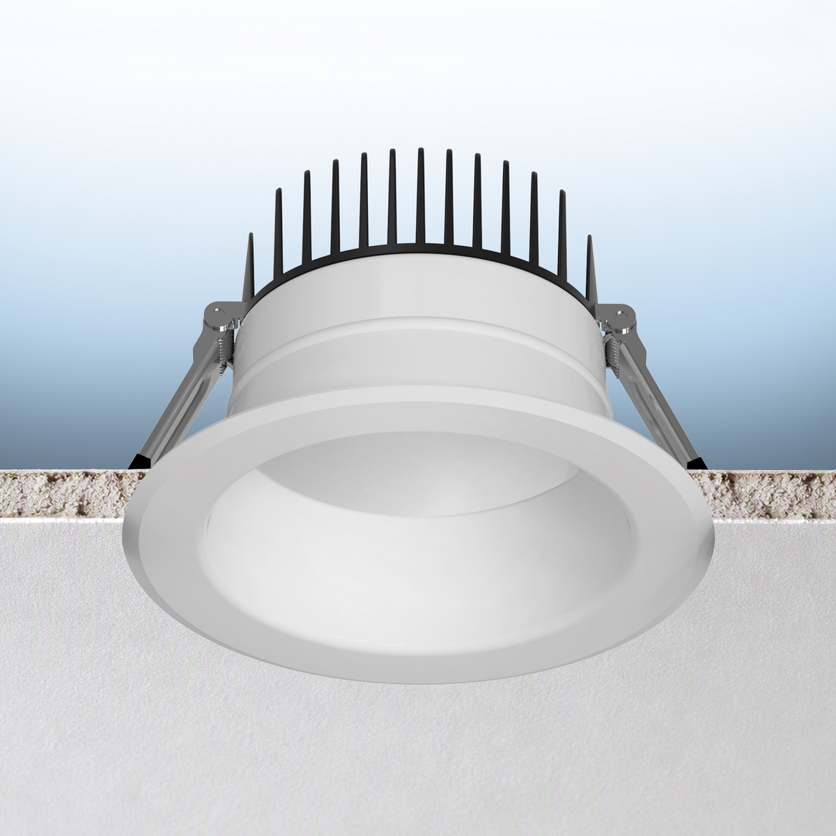 Luxrite LR23980 4" Commercial Downlight 5 CCT & 3 Wattage Selectable - Universal Voltage/dual Dimming High Output
