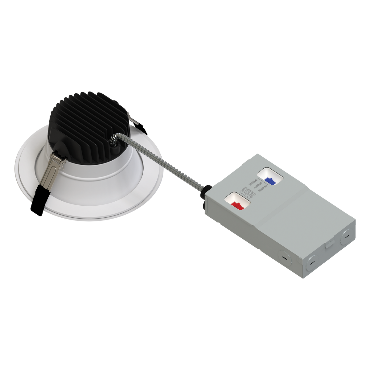 Luxrite LR23981 6" Commercial Downlight 5 CCT & 3 Wattage Selectable - Universal Voltage/dual Dimming High Output