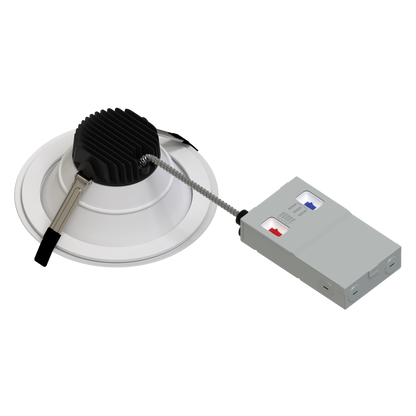 Luxrite LR23982 8" Commercial Downlight 5 CCT & 3 Wattage Selectable - Universal Voltage/dual Dimming High Output