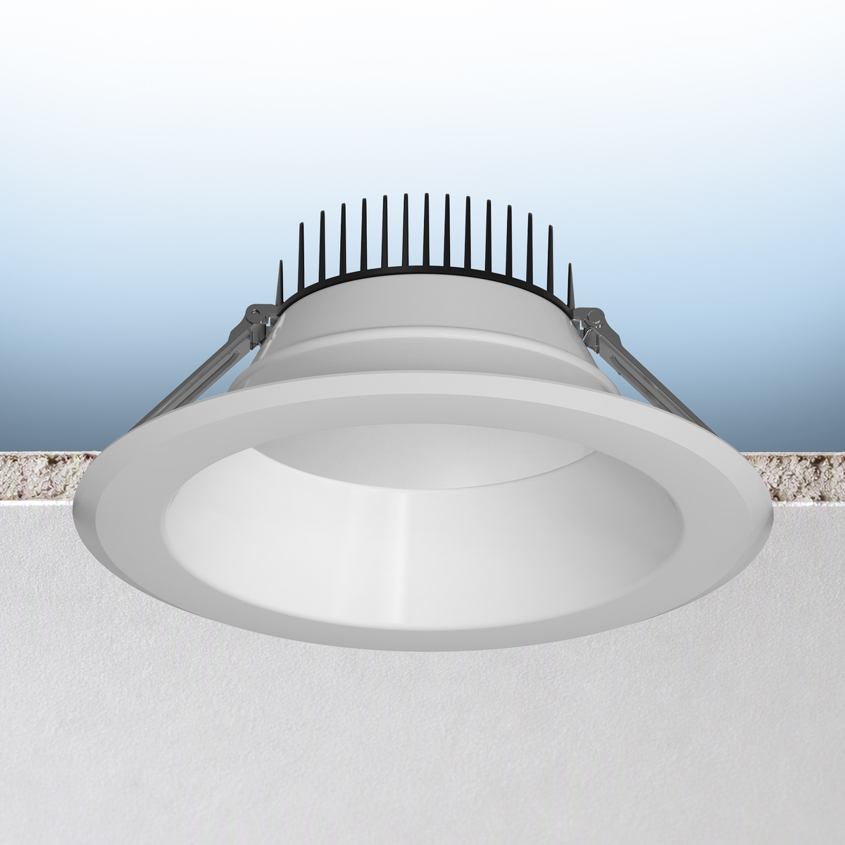 Luxrite LR23982 8" Commercial Downlight 5 CCT & 3 Wattage Selectable - Universal Voltage/dual Dimming High Output