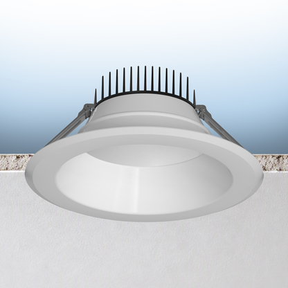 Luxrite LR23982 8" Commercial Downlight 5 CCT & 3 Wattage Selectable - Universal Voltage/dual Dimming High Output