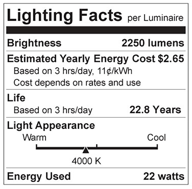 Luxrite LR21452 A21 22W 4000K LED Light Bulb