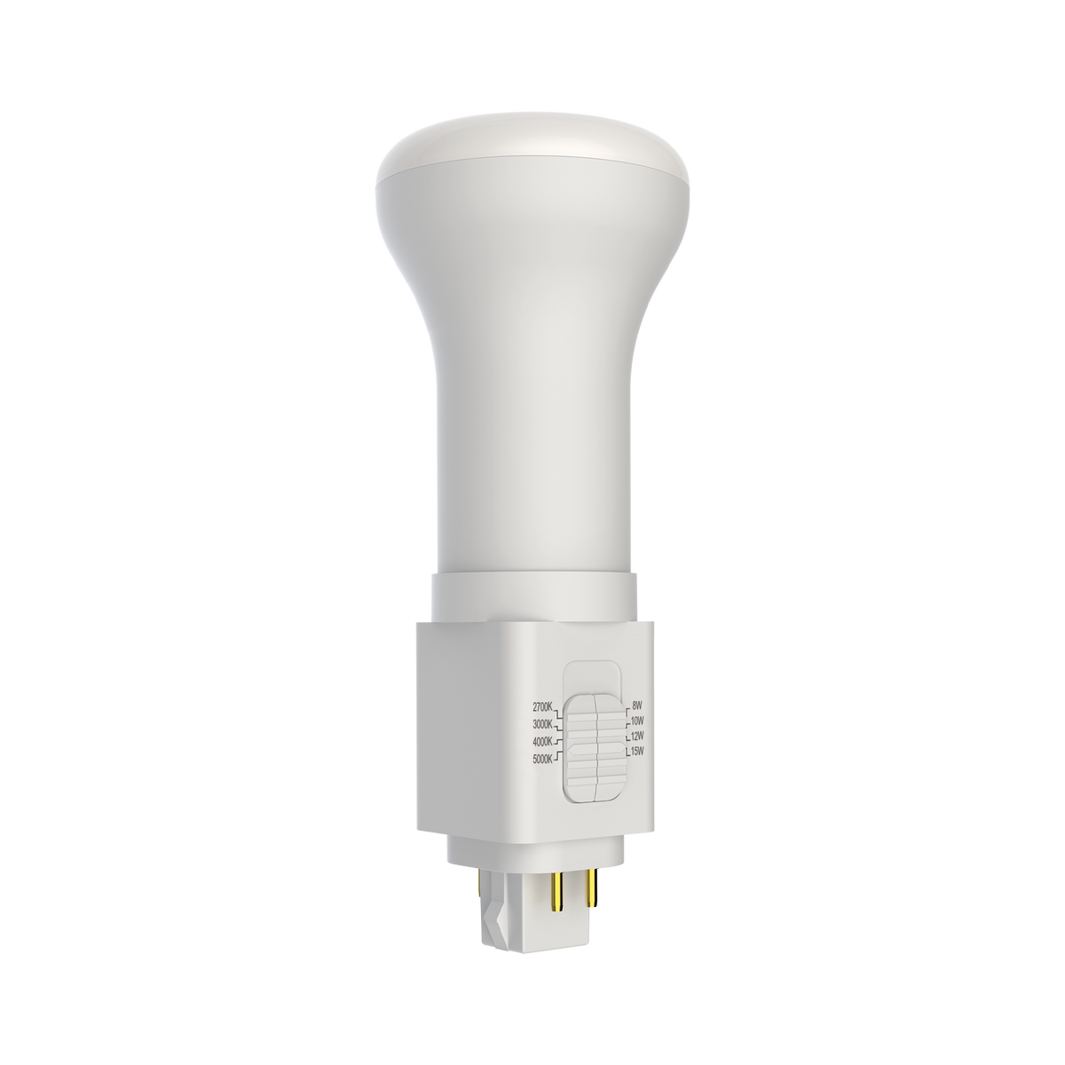 Luxrite LR24562 Universal Vertical Quad Style Type A+b G24Q - 4CCT & 4 Wattage Select