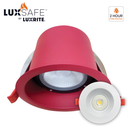 Luxrite LR24911 15W 4" Fire Rated Interchangeable Module – 5CCT Selectable 60º
