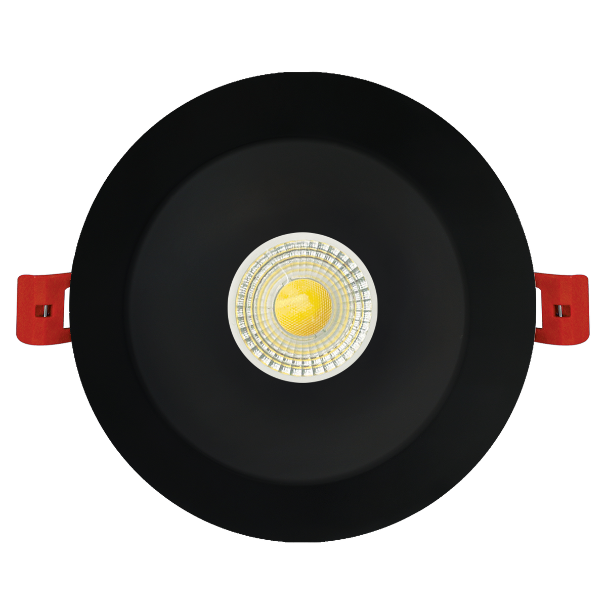Luxrite LR24935 4" Deep Regressed Trim Black Interchangeable Canless Spotlight