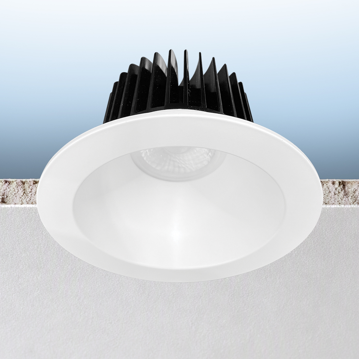 Luxrite LR24940 24W 6" Deep Regressed 5CCT Canless Spotlight