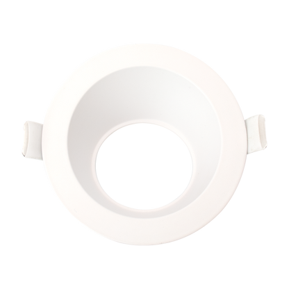 Luxrite LR24948 4" Round Wall Washer Trim Replacement - White Finish