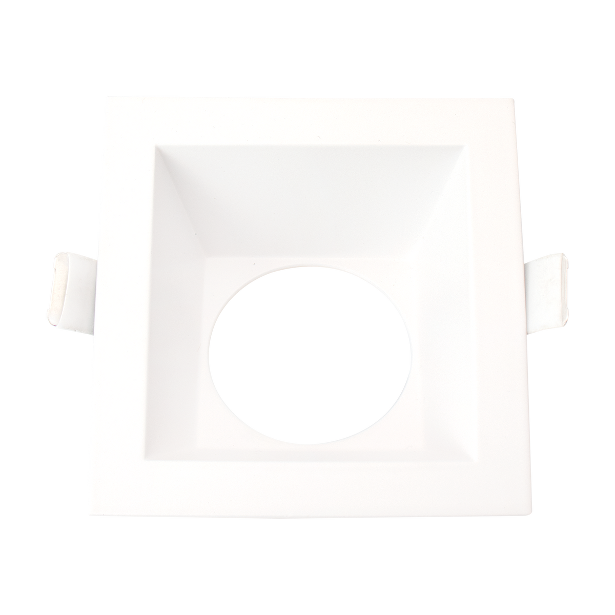 Luxrite LR24949 4" Square Wall Washer Trim Replacement - White Finish