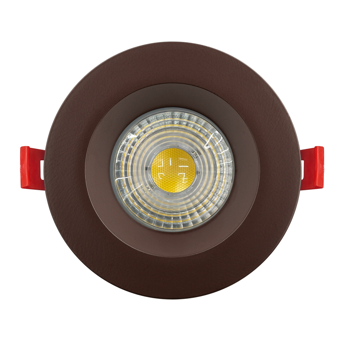 Luxrite LR24963 4" Regressed 5CCT Interchangeable Canless Spotlight Round Smooth Bronze Trim